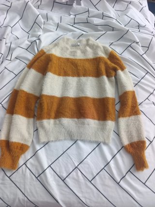Jersey rayas naranja y blanco