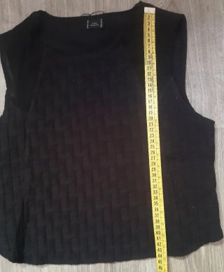 ORIGINAL Top Zara Negro Talla S