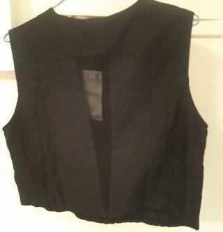 ORIGINAL Top Zara Negro Talla S
