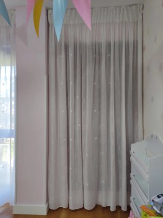 Cortinas infantiles con estrellas