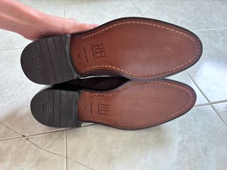 Zapatos Oxford ante marrón oscuro Pedro del Hierro