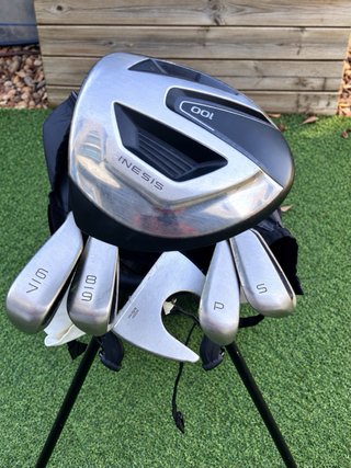 Set de palos de golf INESIS 100 + bolsa