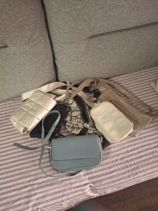 Lote de 6 bolsos de mano y bandolera