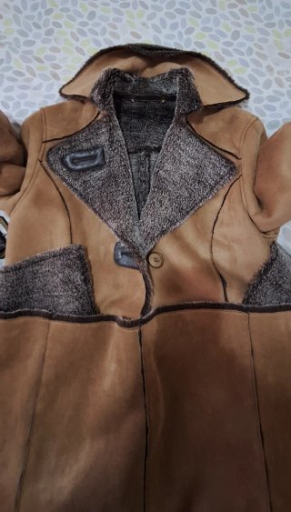 Cappotto marrone con cintura
