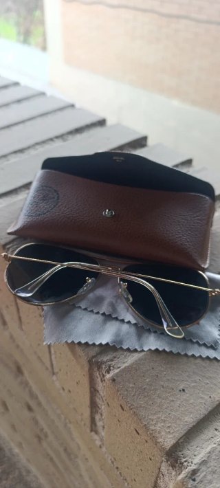 Ray-Ban Aviator Polarizadas RB3025 Dorado Negro