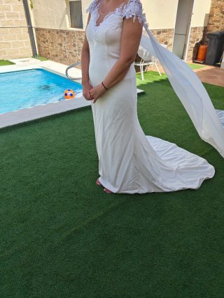 Vestido de Novia Blanco talla 42 marca desconocida