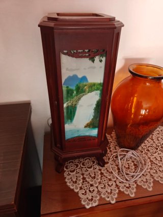 Lámpara de mesa estilo japonés