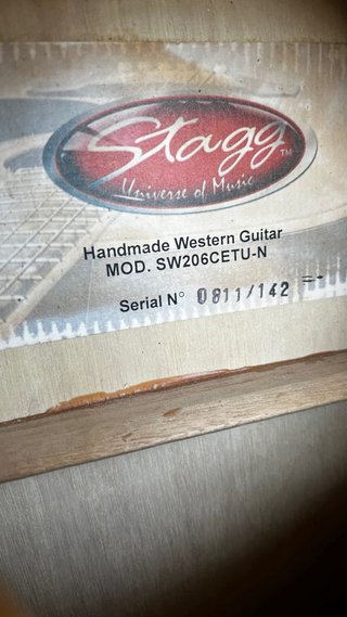 Guitarra Acústica Stagg SW206CETU-N