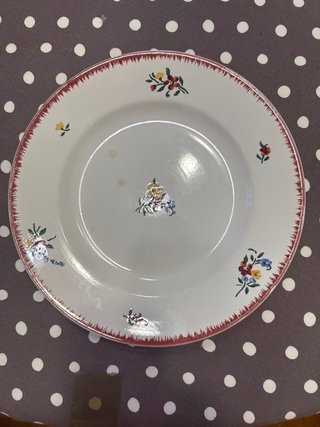 Vajilla porcelana francesa  Sarreguemines S.XIX
