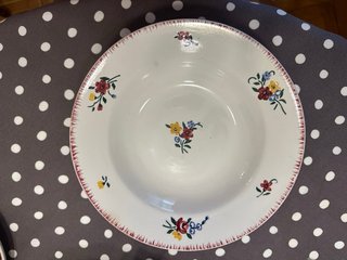 Vajilla porcelana francesa  Sarreguemines S.XIX