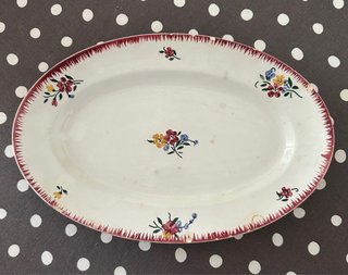 Vajilla porcelana francesa  Sarreguemines S.XIX