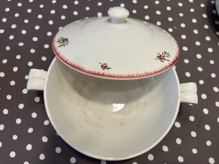 Vajilla porcelana francesa  Sarreguemines S.XIX