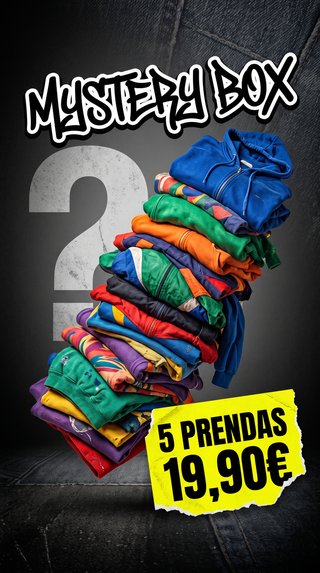 MYSTERY BOX Camisetas Vintage/Deporte | 5 uds