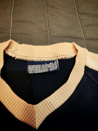 Maglione Worldtribe Blu/Bianco