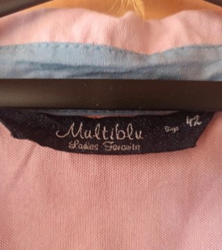 Camisa vaquera rosa Multiblu