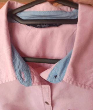 Camisa vaquera rosa Multiblu