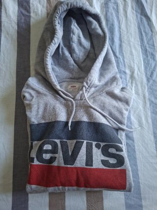 Felpa ragazzo Levi's grigia con logo