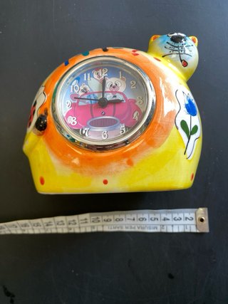 Salvadanaio Orologio Gatto
