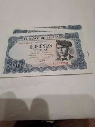 Lote 3 Billetes 500 Pesetas España 1971