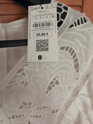 Camisa Sfera volantes talla S