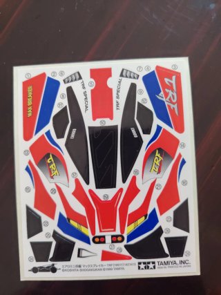 Lotto Adesivi Tamiya Black Saber Rising Bird Super