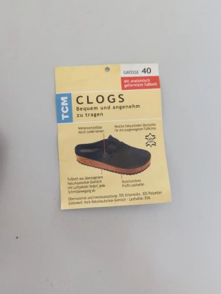 Zuecos TCM Fieltro Azul Talla 40