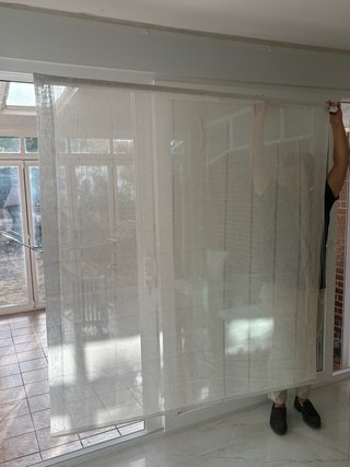 Estor de lino blanco 165 X 175cm