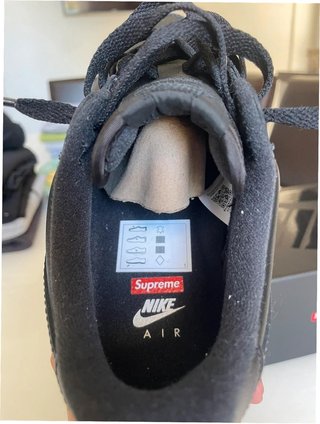 Nike Air Force 1 Low Supreme Negro Talla 36.5