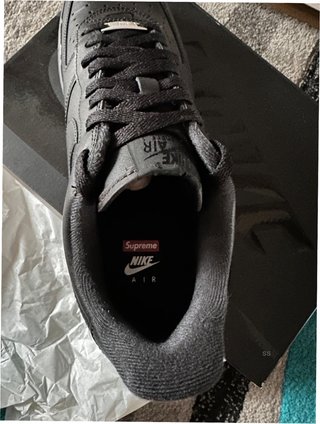 Nike Air Force 1 Low Supreme Negro Talla 39