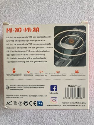 Luz de Emergencia V16 Geolocalizable