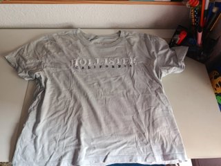 Camiseta Hollister Gris