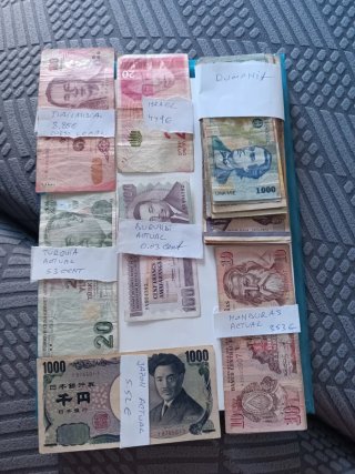Colección Billetes Mundo 219 billetes