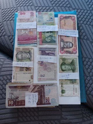 Colección Billetes Mundo 219 billetes