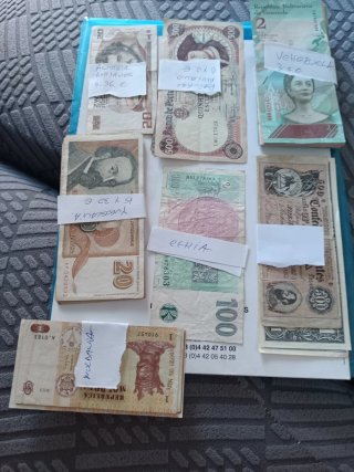 Colección Billetes Mundo 219 billetes