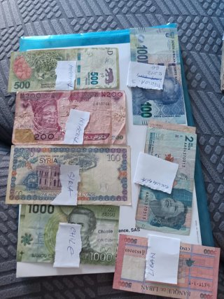 Colección Billetes Mundo 219 billetes