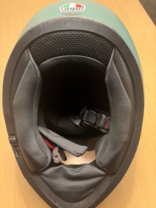Casco integral Moto AGV Verde Talla L