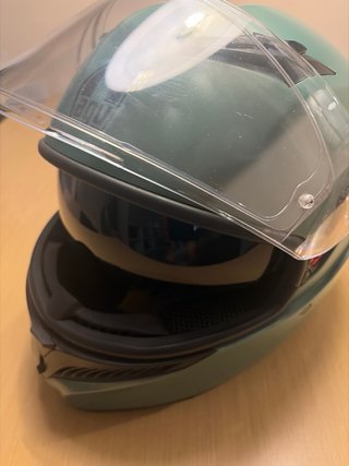 Casco integral Moto AGV Verde Talla L