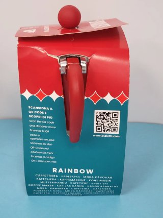 Cafetera Bialetti Rainbow Roja 3 Tazas