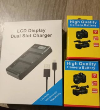 Cargador Doble + 2 Baterías Cámara