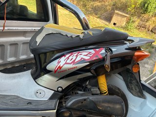 Honda NXR Scooter Negro/Plata