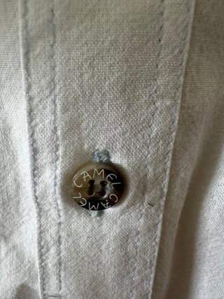 Camisa Camel Manga Corta Talla M