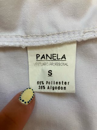 Bata de laboratorio blanca Unisex Talla S