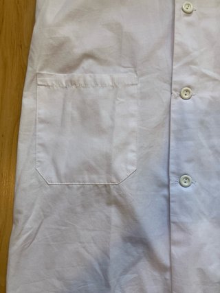 Bata de laboratorio blanca Unisex Talla S