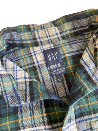 Camisa Franela 00s Gruesa GAP Cuadros Tartán M Men