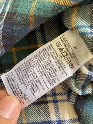 Camisa Franela 00s Gruesa GAP Cuadros Tartán M Men