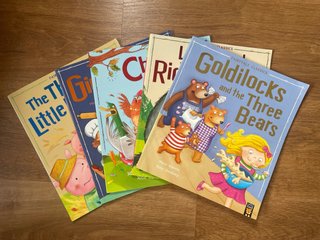 Cinco libros infantiles en ingles