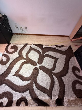 Alfombra Beige y Marrón