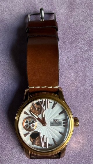 Reloj Viceroy Mecanique Esfera Blanca