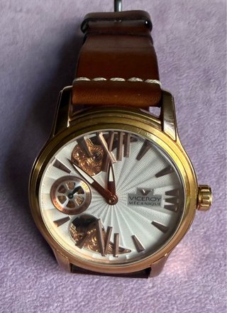 Reloj Viceroy Mecanique Esfera Blanca