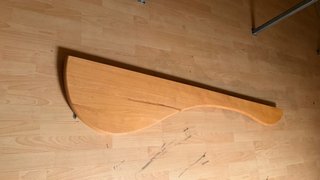 Repisa Estante Madera maciza Recibidor 160x34x14cm